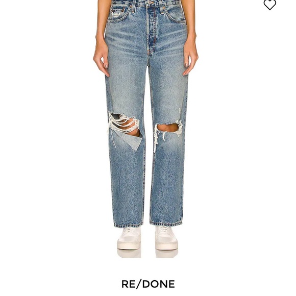 REDONE 90s CROP LOW SLUNG IN MEDIUM RAF 27 NWT - Picture 2 of 5